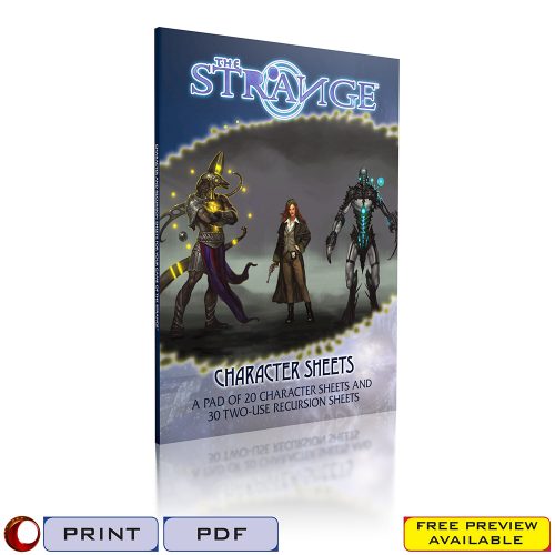 The Strange Character Sheets