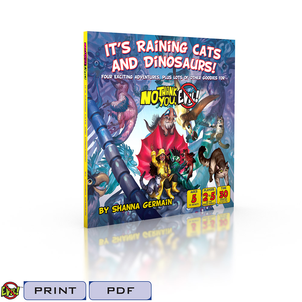 It's Raining Cats and Dinosaurs-Tags