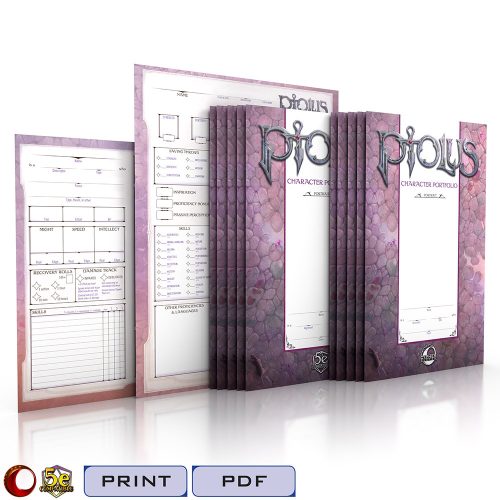 Ptolus Character Portfolios and Character Sheets