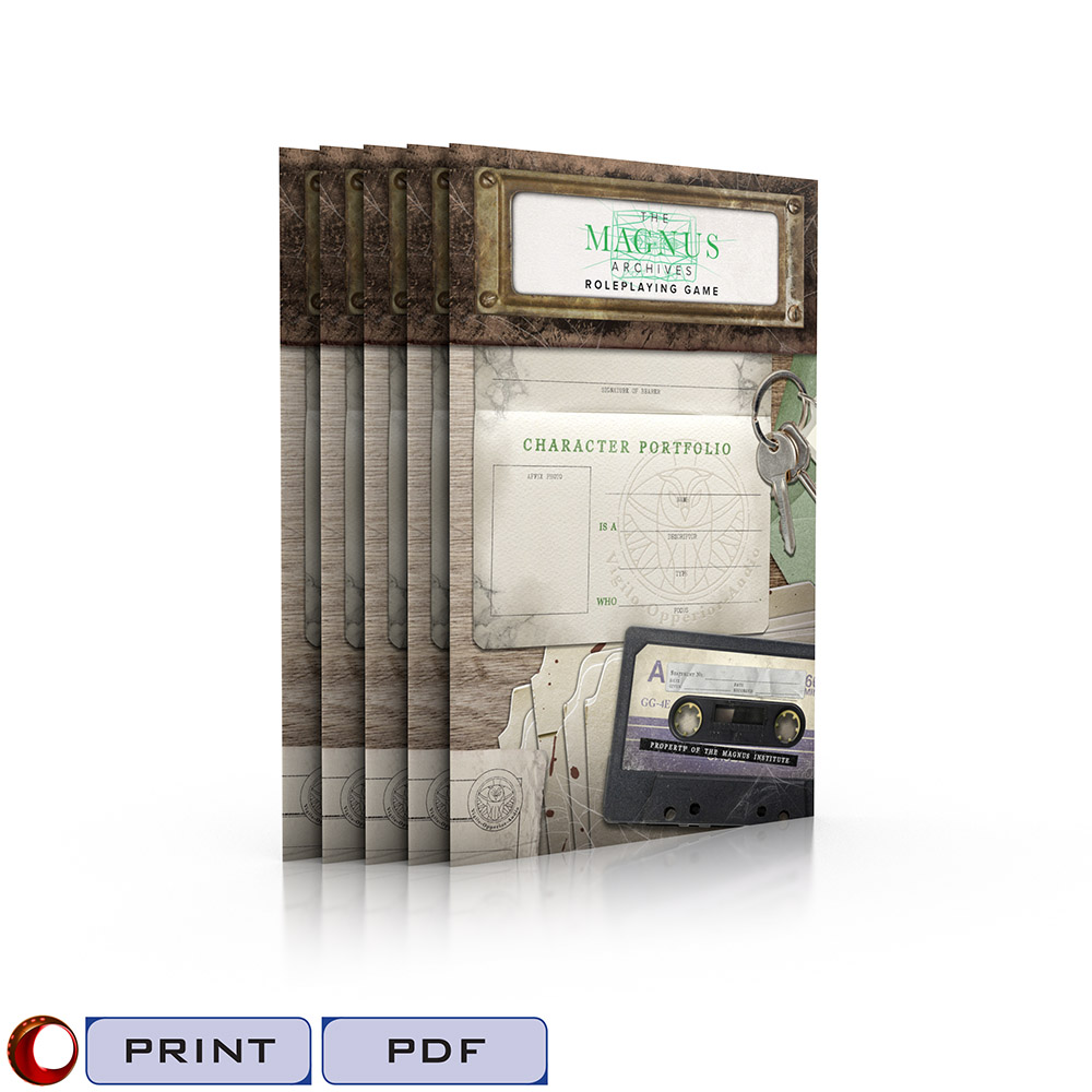 TMA Character Portfolios-Set of 5-Tags