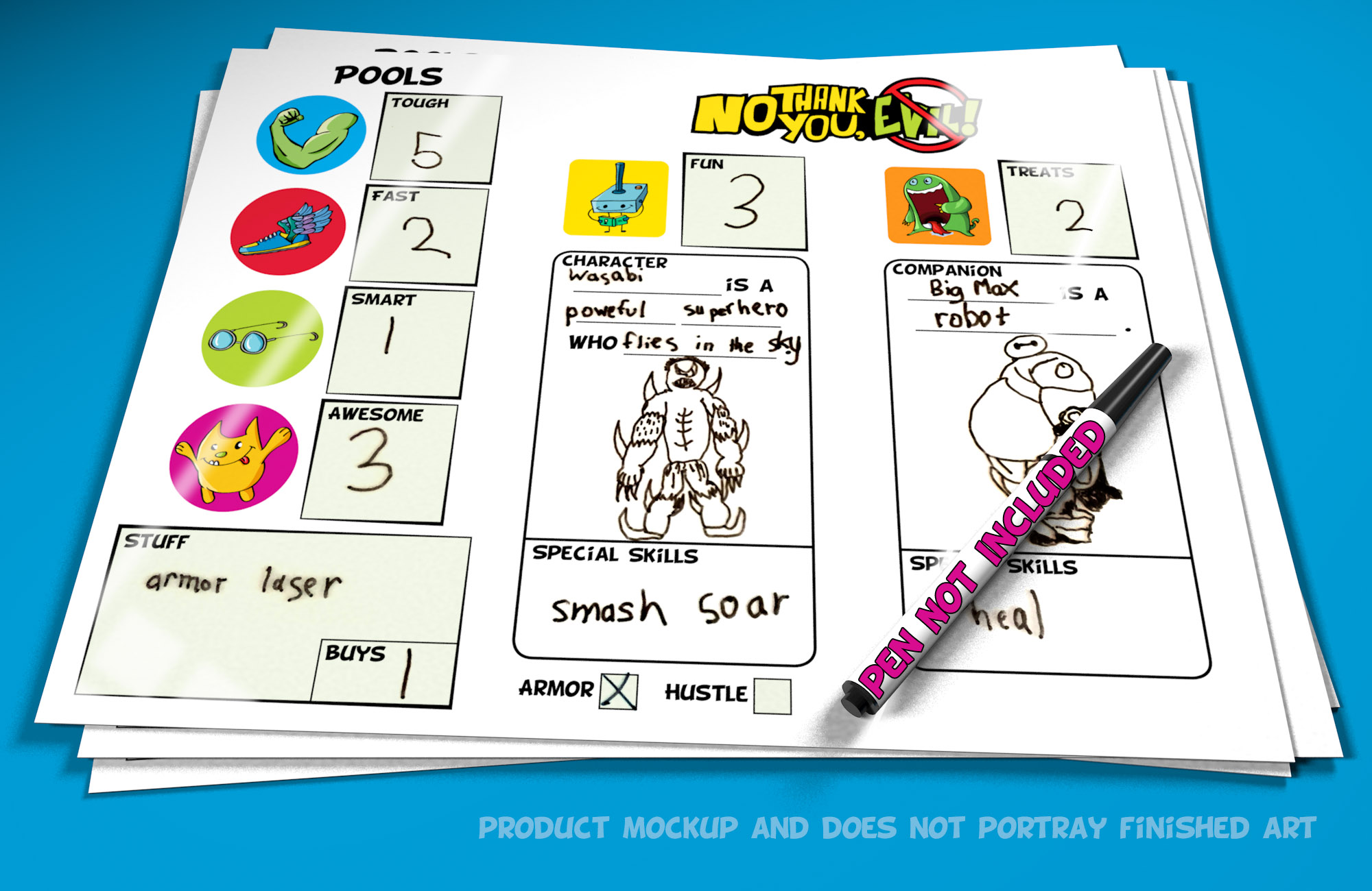 Character Sheet-Dry Erase5b-Pen