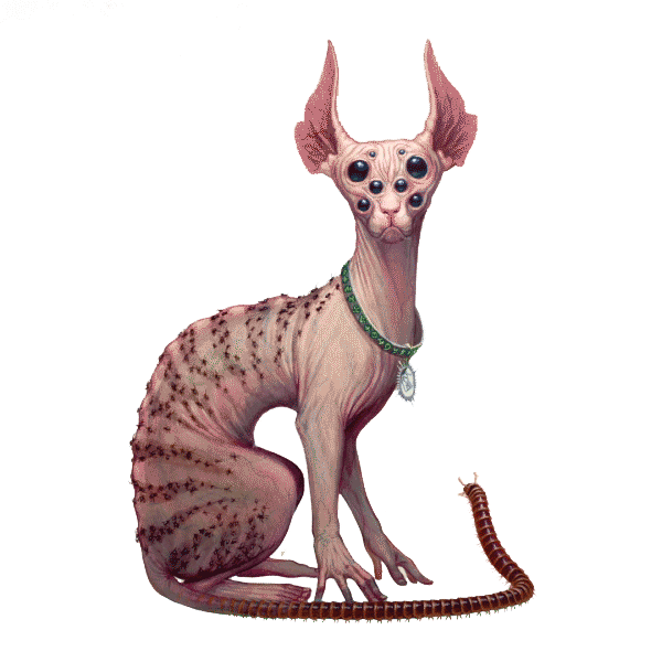 The blinking Cat Creature from the Invisible Sun RPG