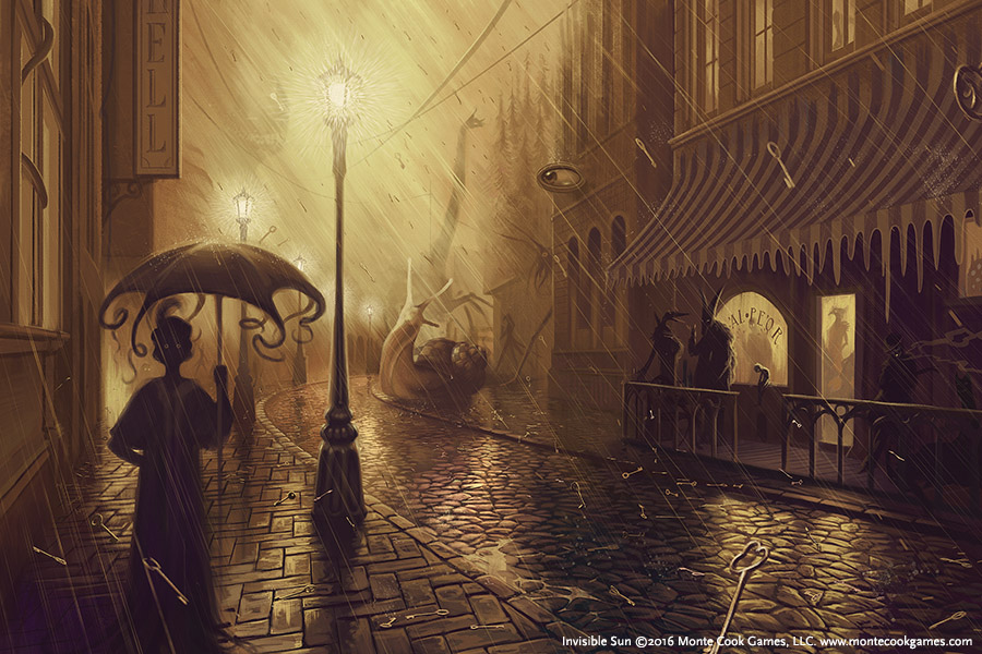 Coffret RPG Invisible Sun - Monte Cook Games - Kickstarter - Noir - Neuf Sous Shrink