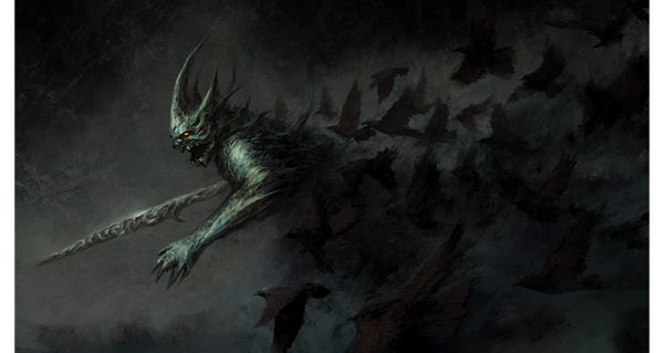 Demon of Ravens illustration by Chris Cold