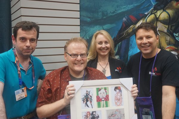 Teó with Monte, Shanna, and Bruce at Gen Con 2016