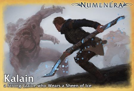 Kalain, a Strong Glaive who Wears a Sheen of Ice