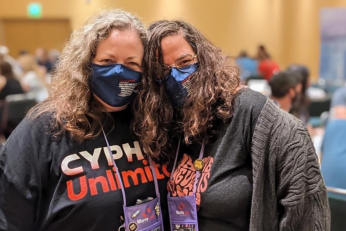 Tammie Webb Ryan and Lya Batlle-Rafferty at Gen Con 2021