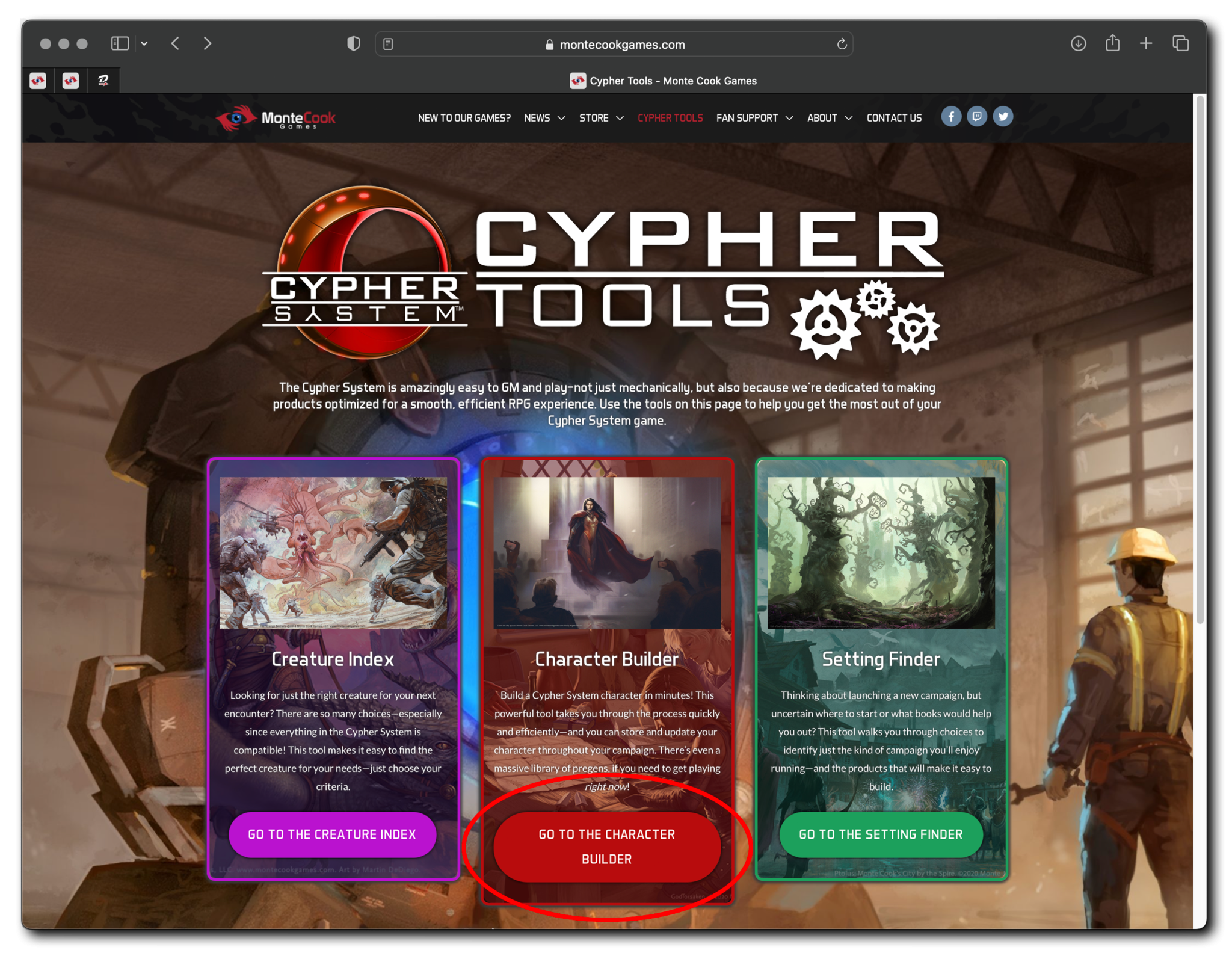 How to Use the Cypher System Character Builder - Monte Cook Games
